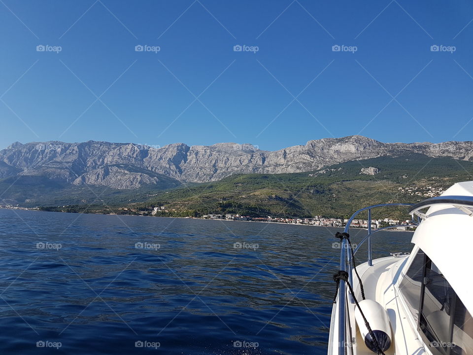 View on the sea and mountain