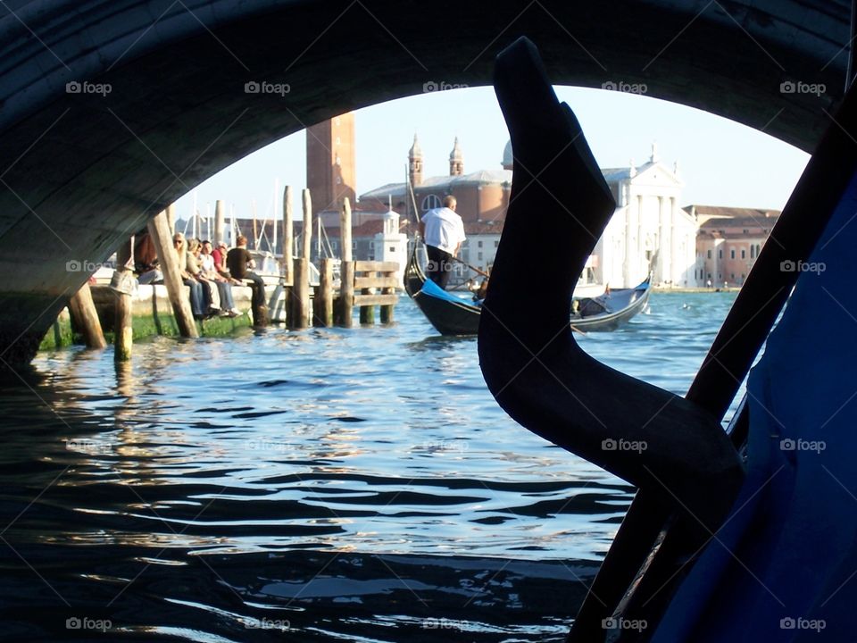 On the water in Venice, Italy