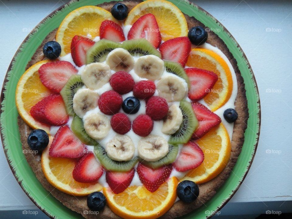 Mixed fruit tart 