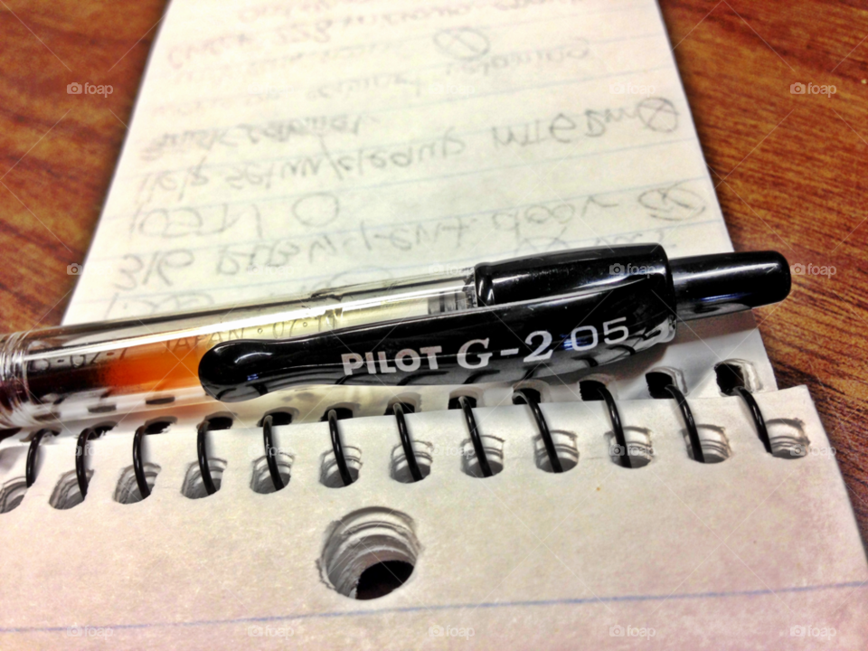 pen pilot notes black . pad by gene916