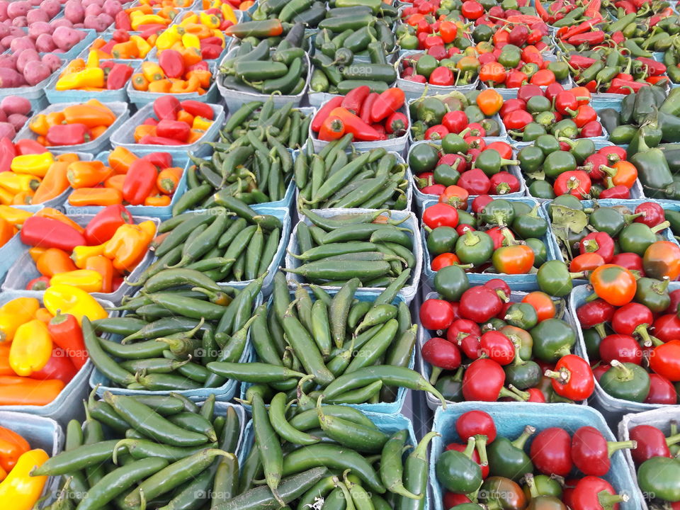 Fresh vegetable on display