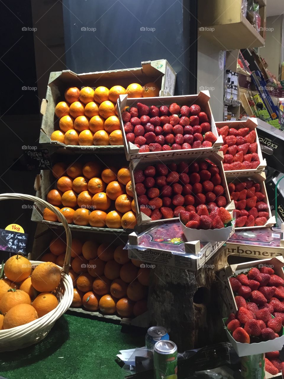 Fruit stand at the market