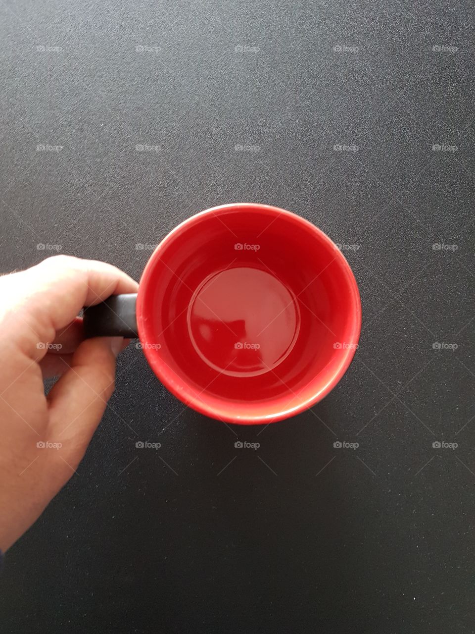empty ceramic cup of coffee
