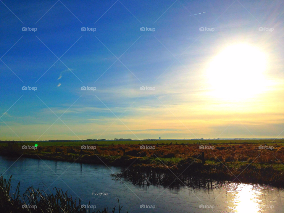 eemdijk sky sun fields by frido1969