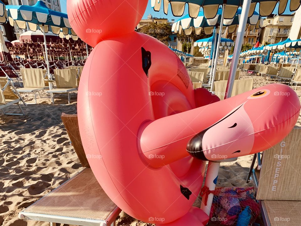 a beautiful sunny day on an Adriatic beach