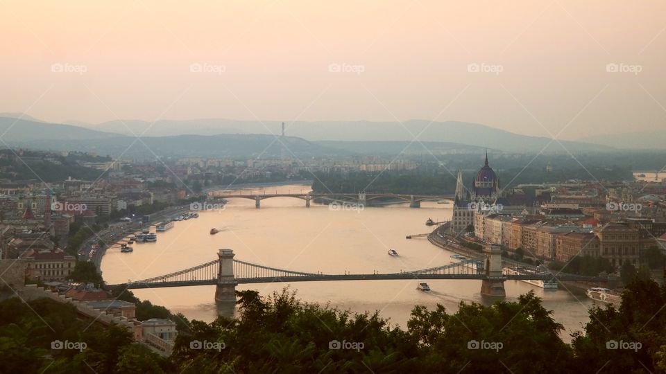 The Danube in Budapest, Hungary 