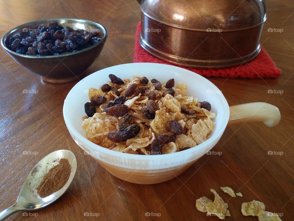 Close-up of healthy breakfast