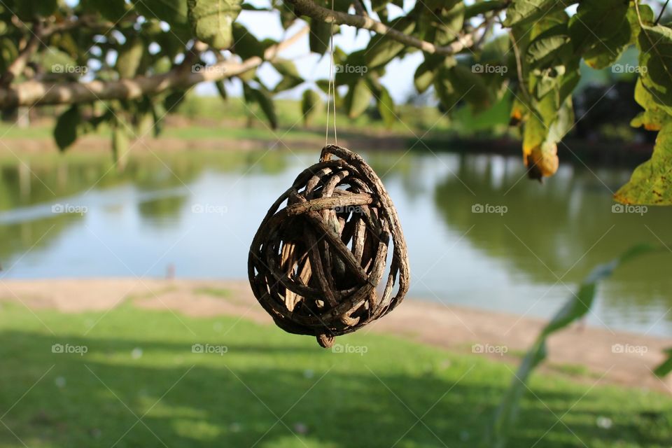 Ornament on the farm's tree