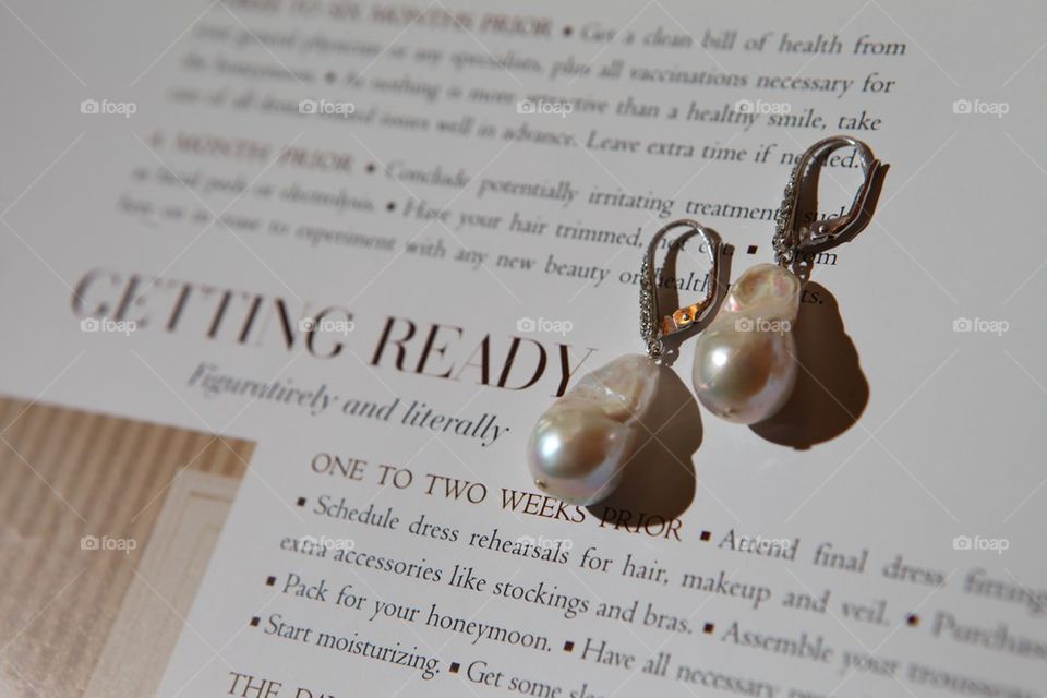 Pearl earrings