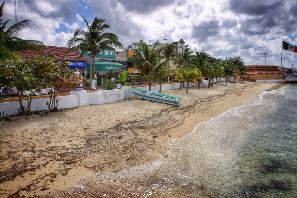 Mexican beach town.