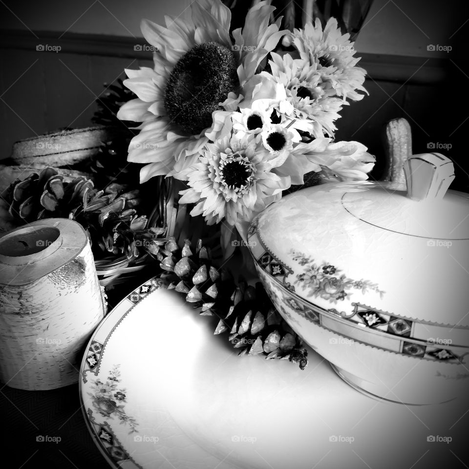 No Person, Monochrome, Flower, Sepia, Wedding