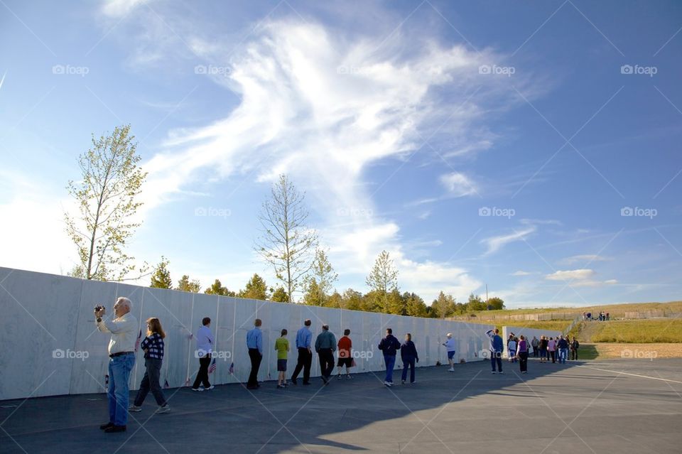 Cross over the Flight 93 Memorial