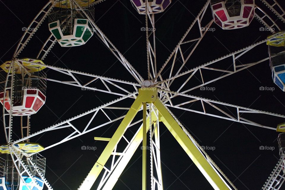 Ferris wheel, shutdown for the night at the Perth royal show