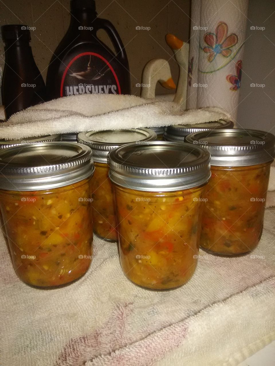 This is our first attempt ever at making fruit salsa.
