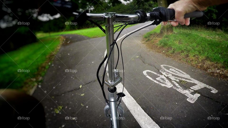 Cycling. Electric bike