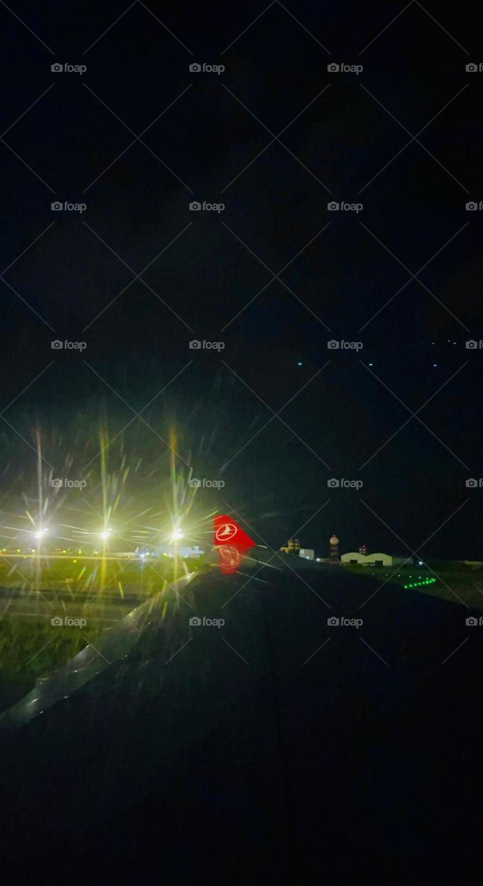 Captured while sitting on the window seat of Turkish flag carrier - the Turkish Airline 