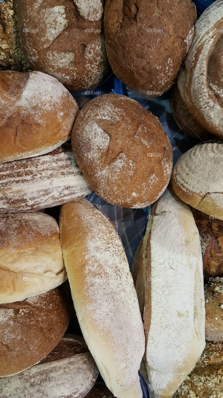 Close-up of baked bread