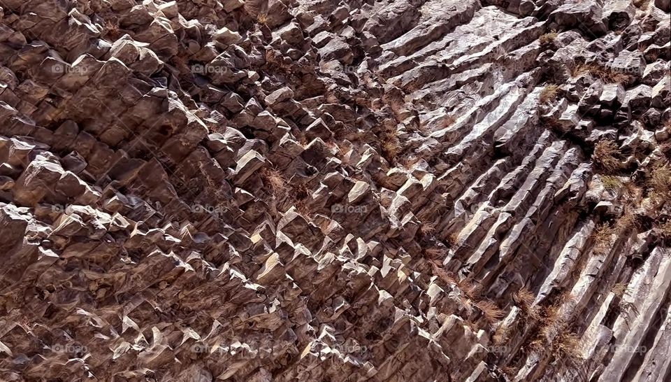 Symphony of stones or "Basalt organ", a natural monument in Armenia