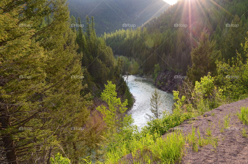 River runs through it Montana 