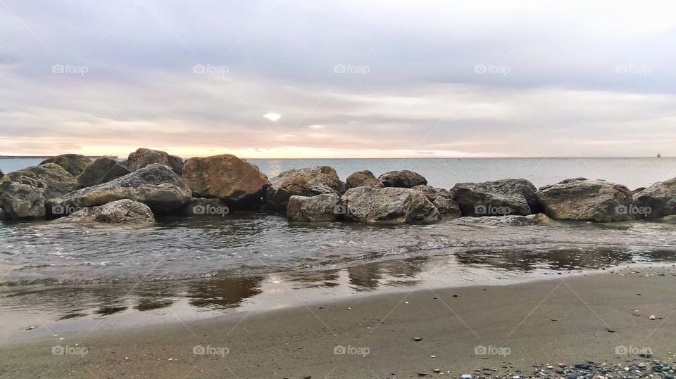 Rocks and reflection