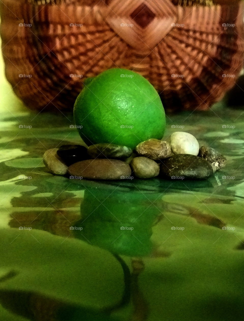 Lime on rocks