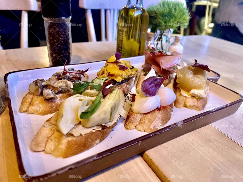 A tasty food ay night