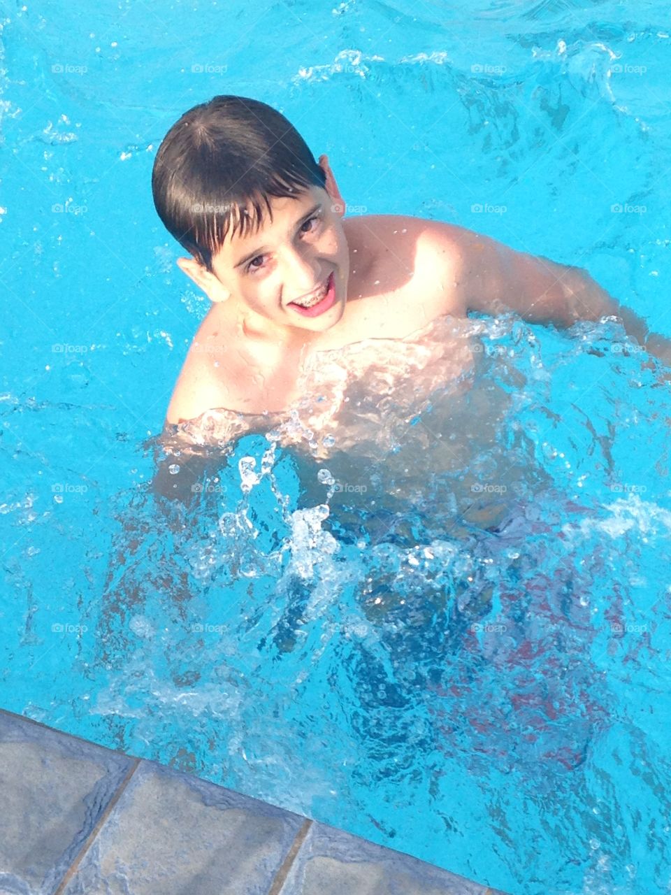 My son. My son is very special to me. He is swimming in this pic. We love Summer!