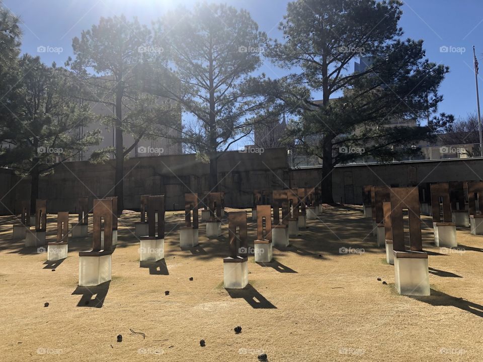 In remembrance of those who died on that spring day- Oklahoma City Memorial 