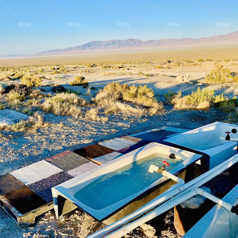 Hot spring in lovelock Nevada