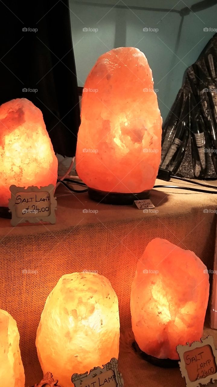 Orange Salt Lamps
