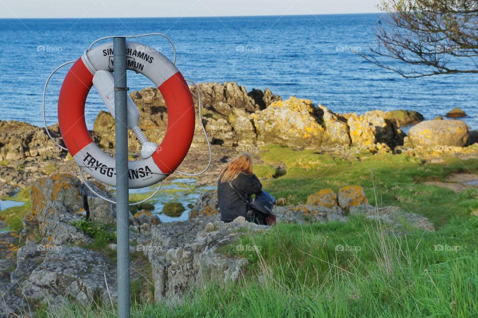 Life saver by the sea