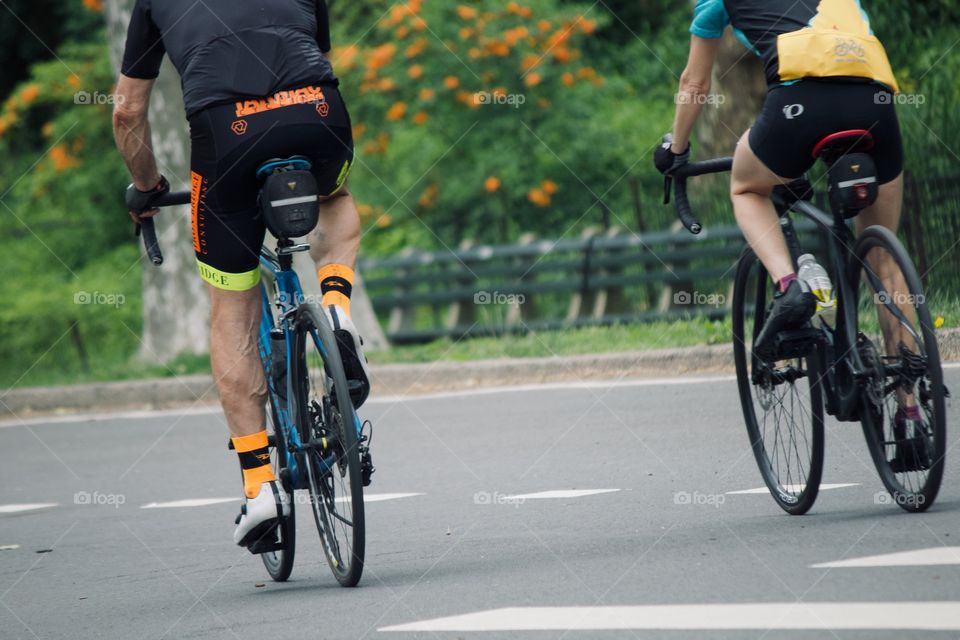 Bicycling through Central Park 