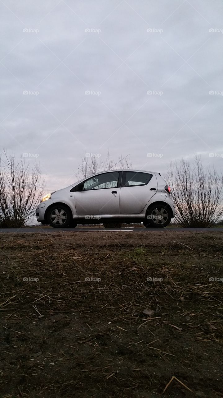 Aygo on the road