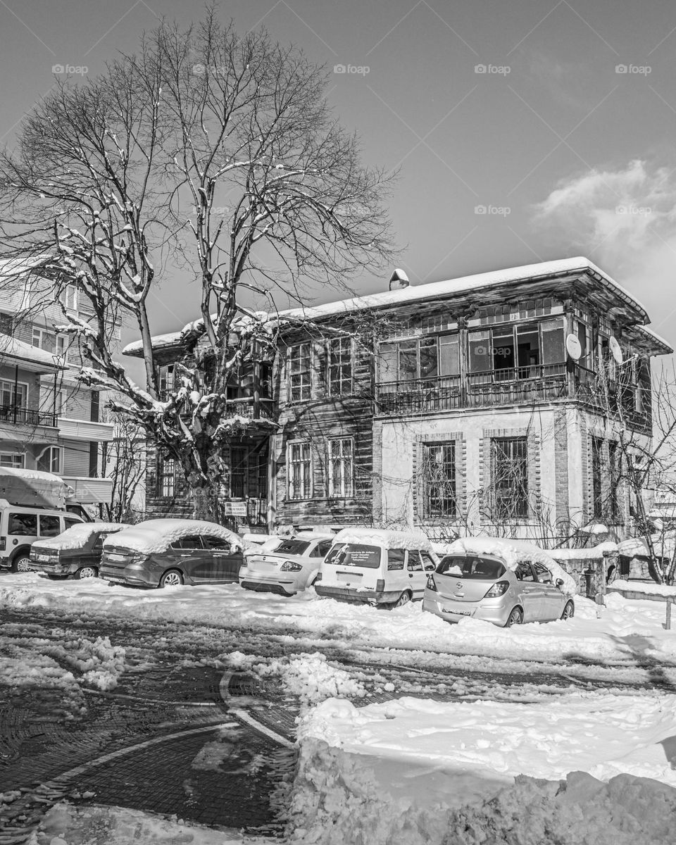 old wooden house