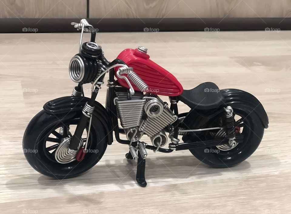 wire motorcycle hand make idea