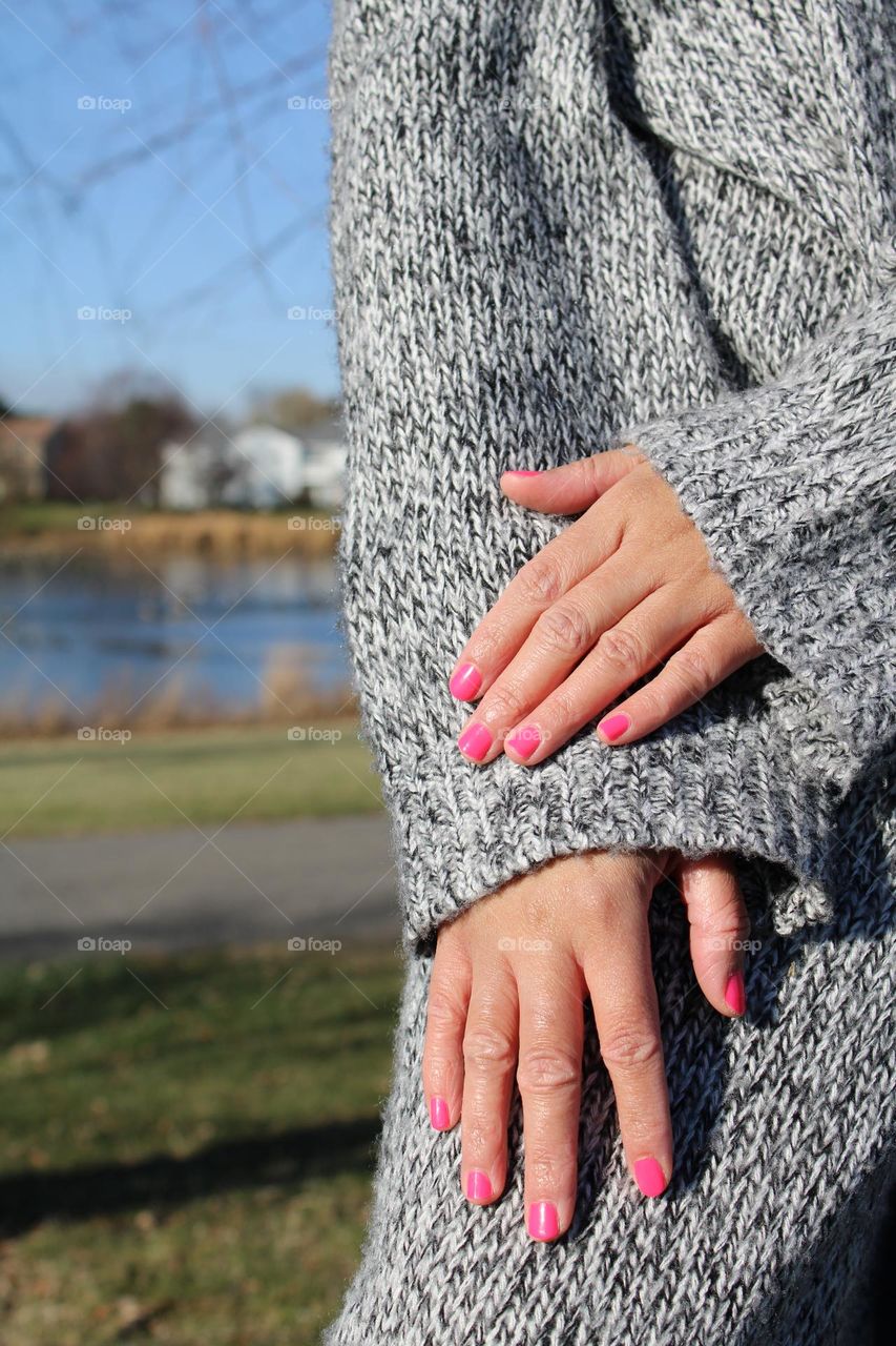 gentle color of nail polish