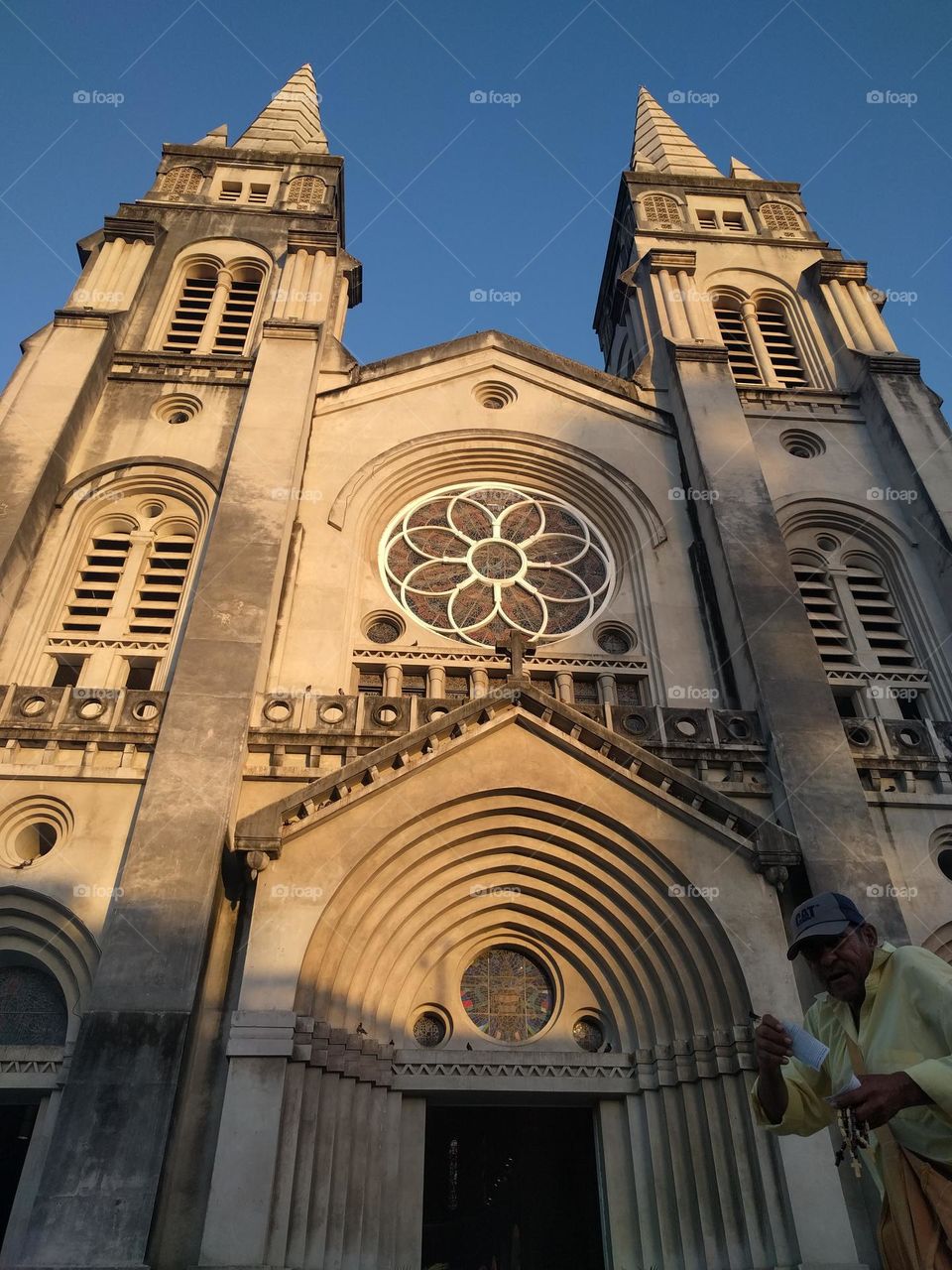 Beautiful sunlit gothic Cathedral in Brazil