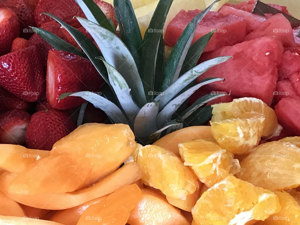 Fruit salad platter