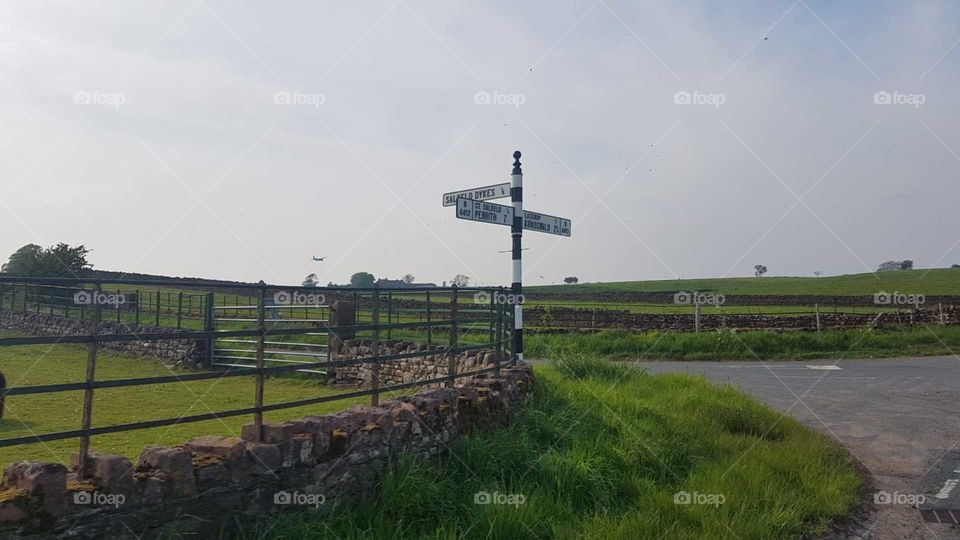 Crossroads in Cumbria UK