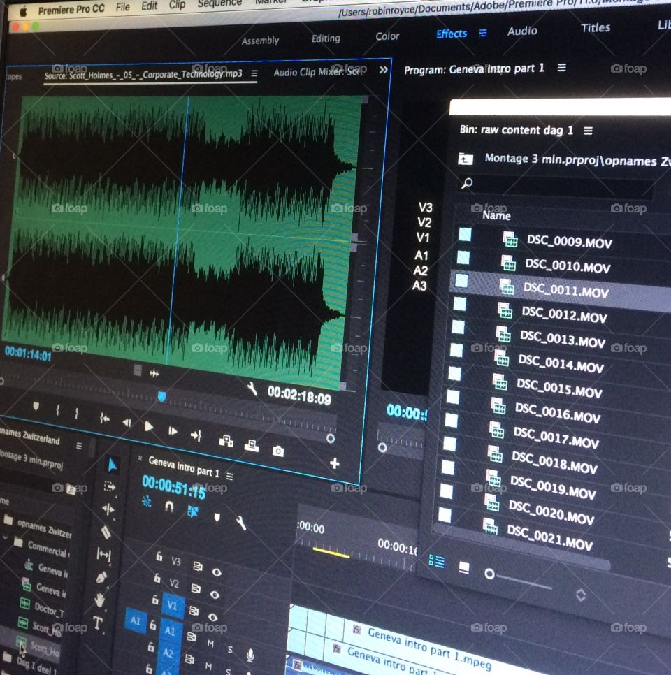 Editing video and audio 