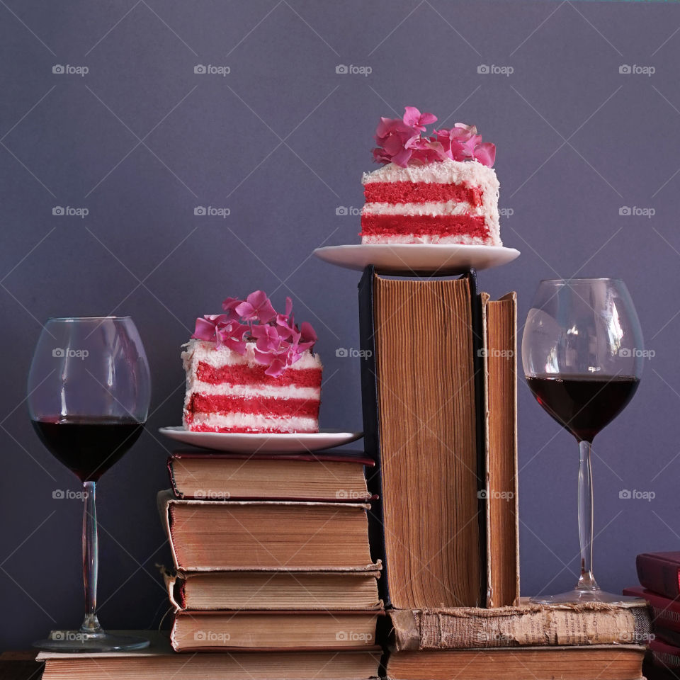 cakes and wine