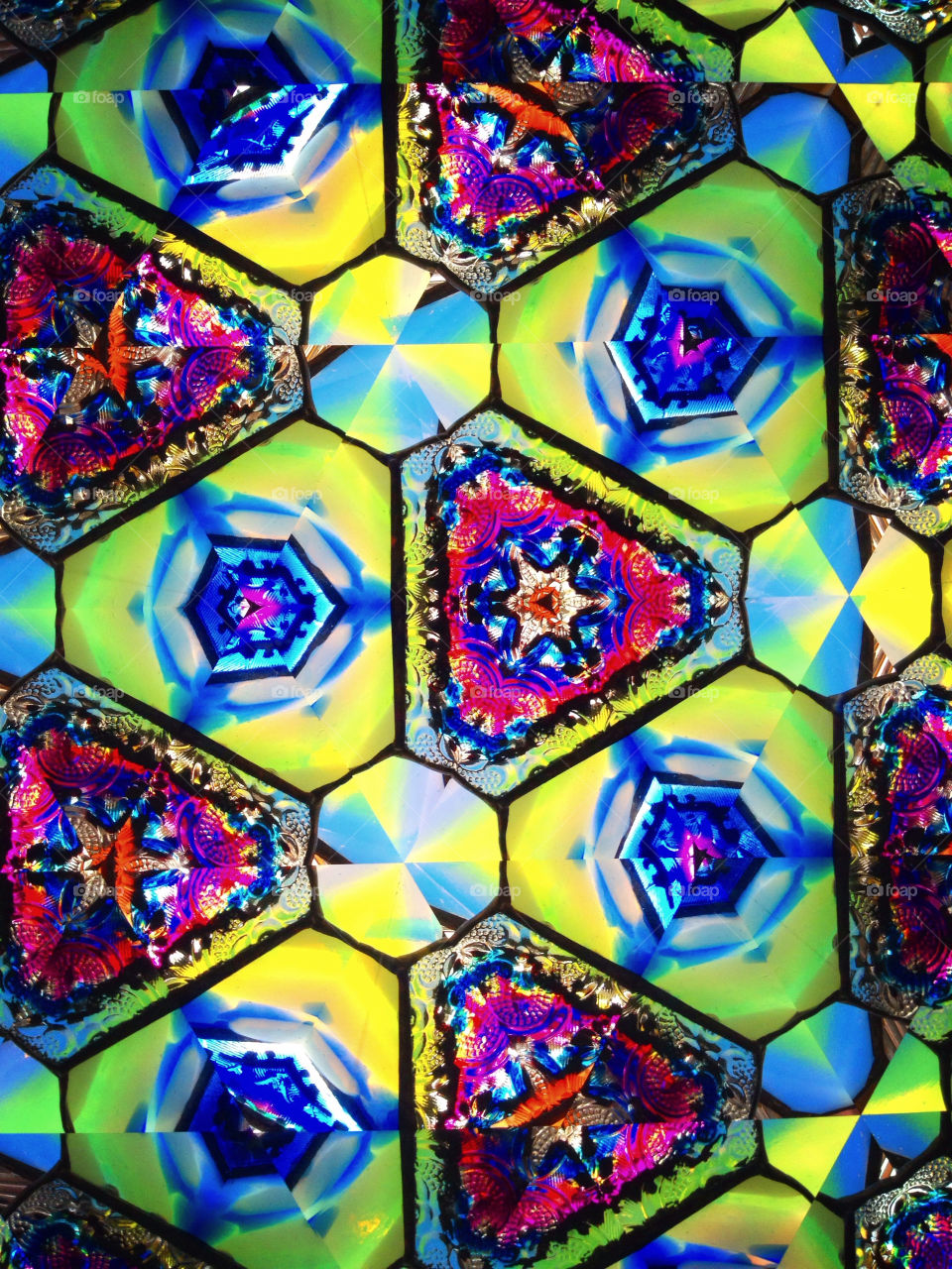 Through a kaleidoscope