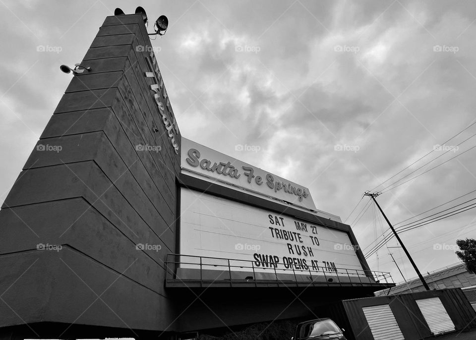 Marquee at the Santa Fe Springs Swap Meet. La Mirada, California. 