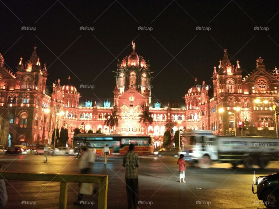 Mumbai cst corporation building
an old British empire sign ruling om indians many years
