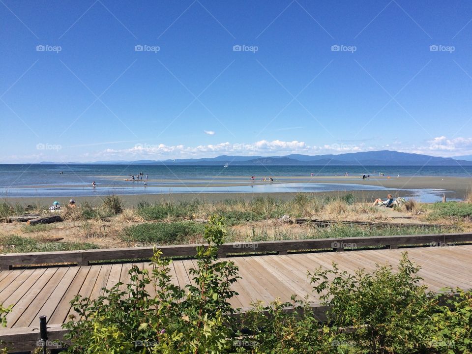 Parksville. Waiting for the high tide 