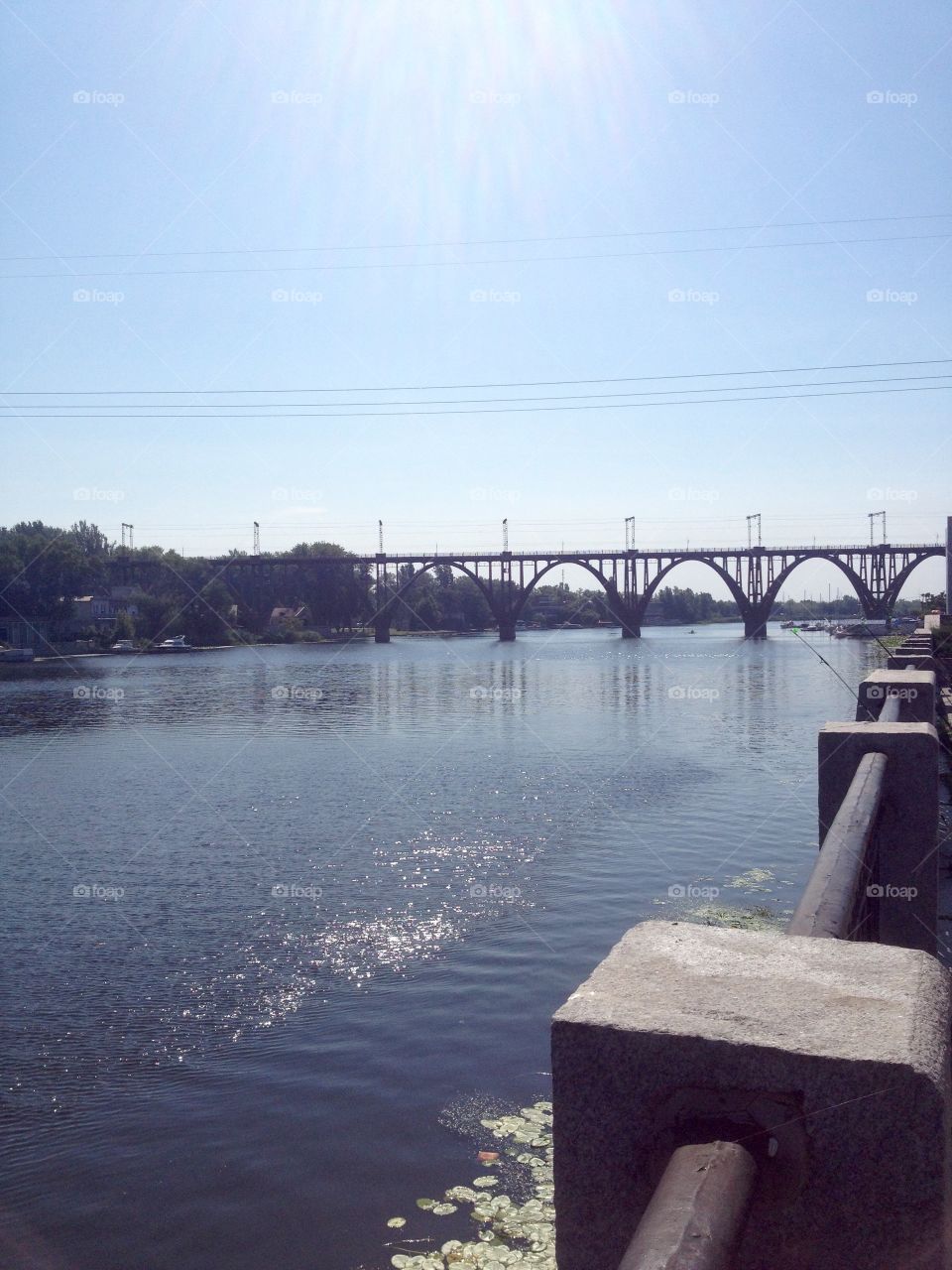 A view on bridge from the quay