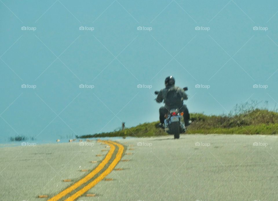 Motorcycle Road Trip. Cruising The California Coast Highway On A Motorcycle
