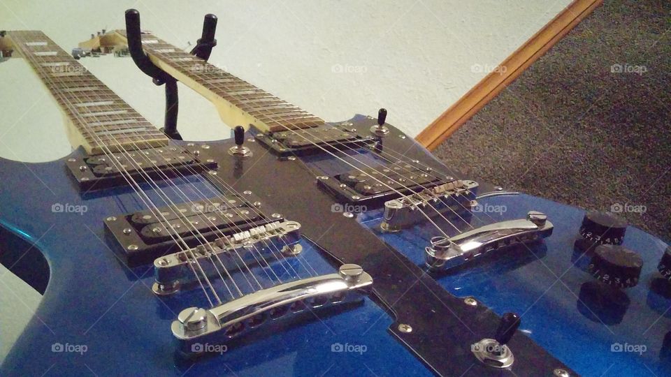 18 Strings. Double Neck 12 and 6 string