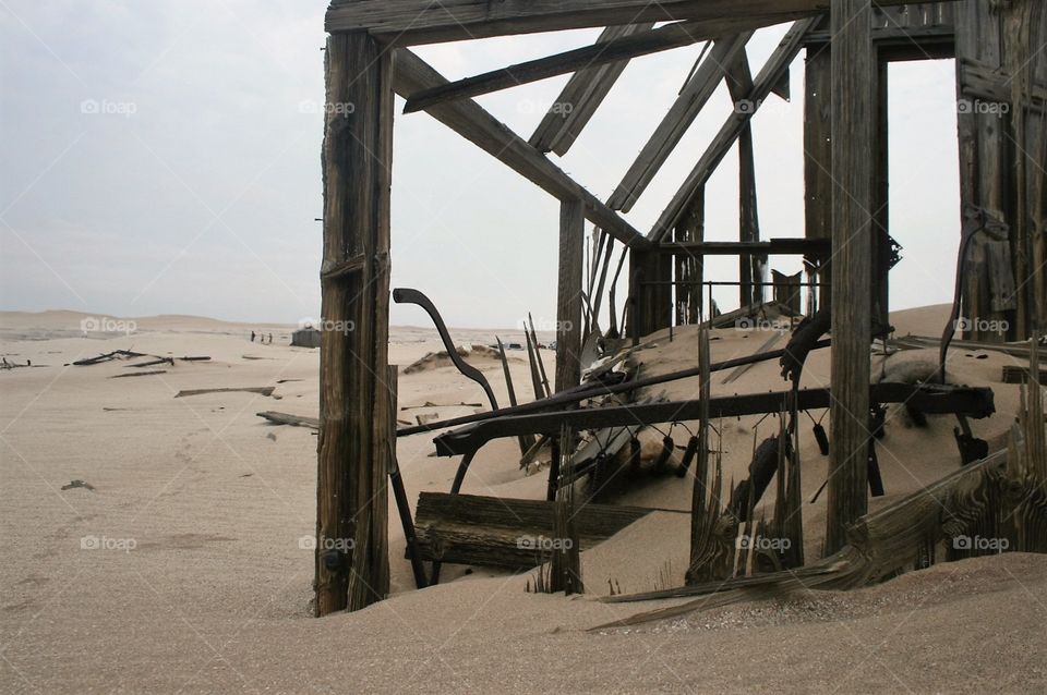 abandoned in the namib desert