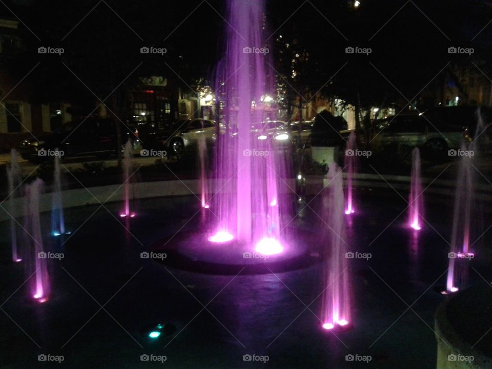 neon fountain